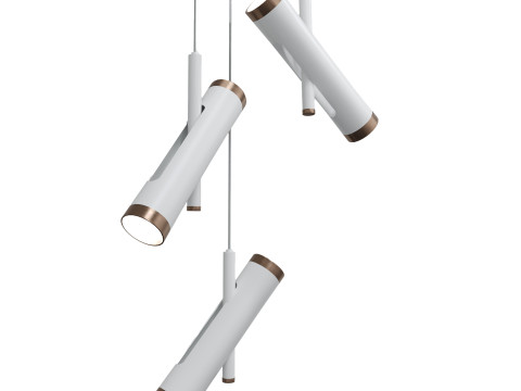 Rainer Chandelier Trio white 3Dモデル