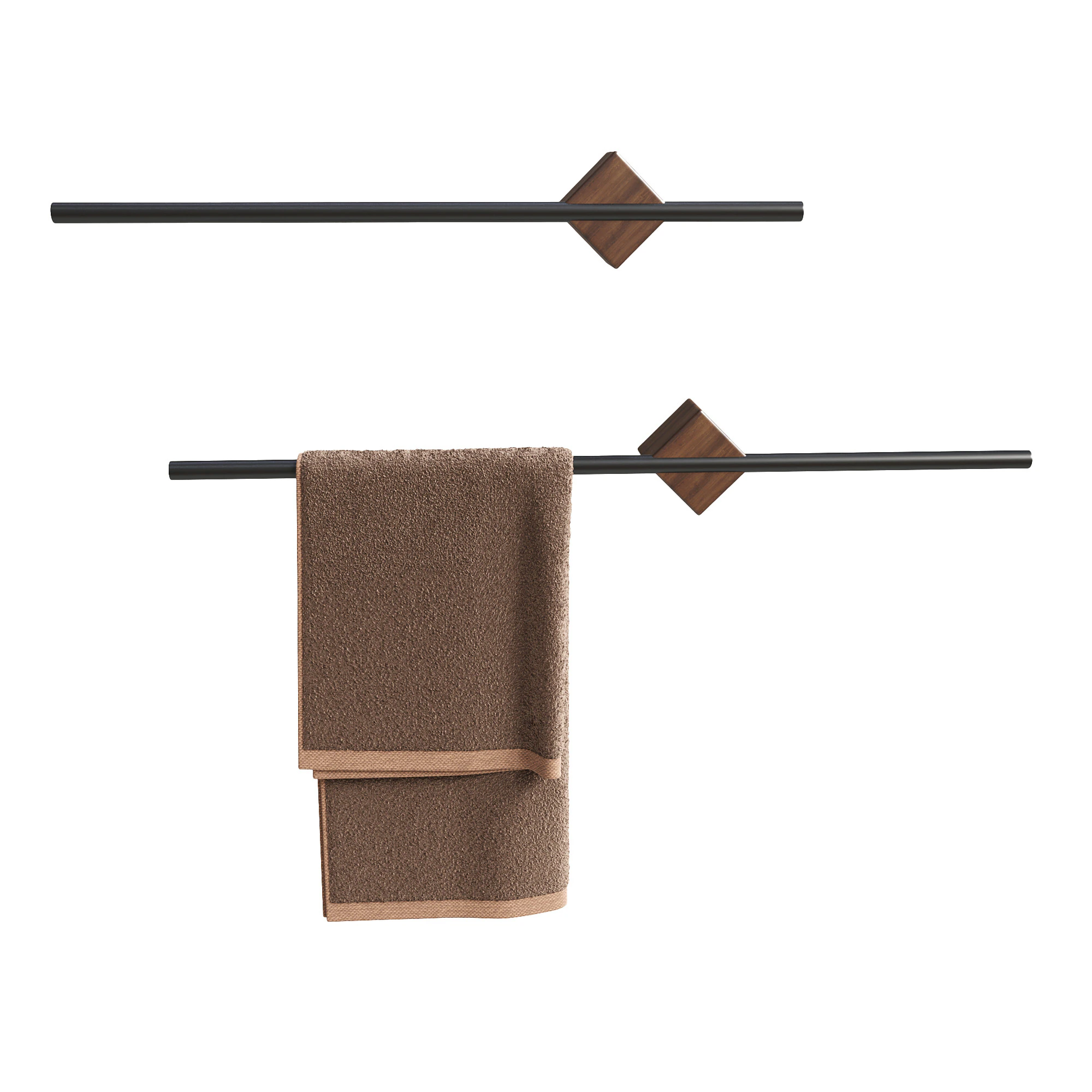 Bath Towel Holder 3D Model .c4d .max .obj .3ds .fbx .stl .blend