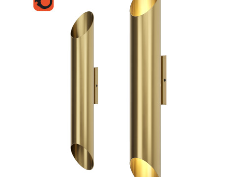 Sconce NEWPORT brass 3Dモデル