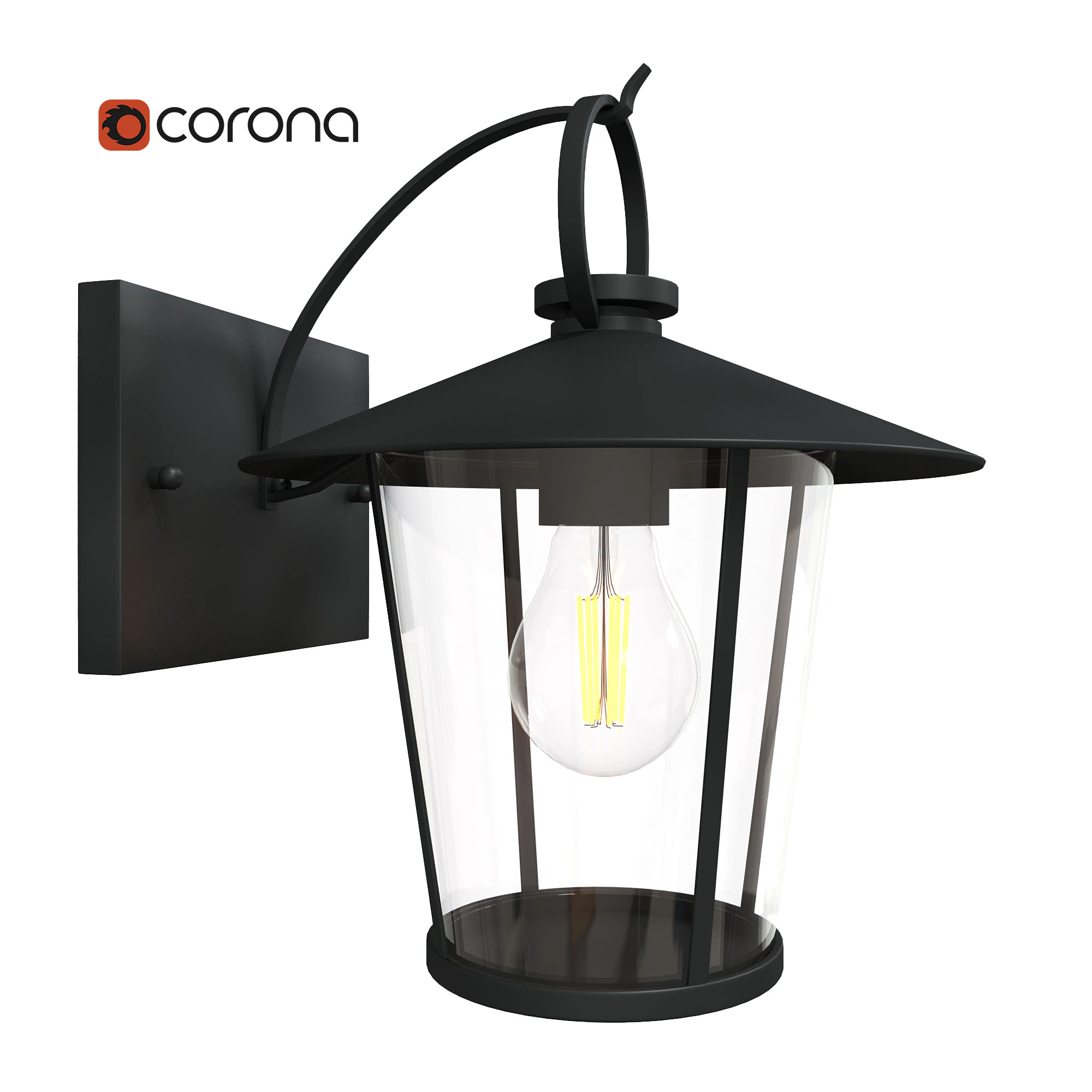 Crystorama Andover wall light 3D Model .c4d .max .obj .3ds .fbx .stl .blend