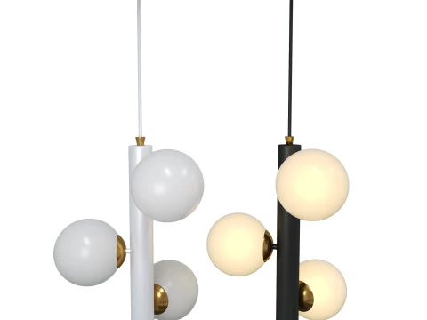 北欧スタイルのペンダントランプ 3Dモデル