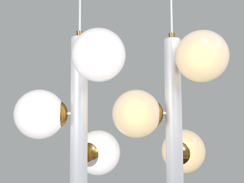 Scandinavian style pendant lamp 3D Model