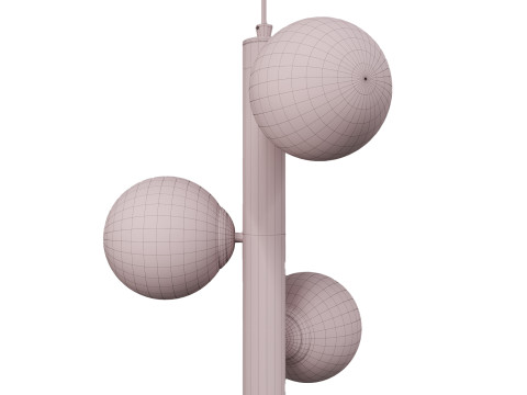 Scandinavian style pendant lamp 3D Model