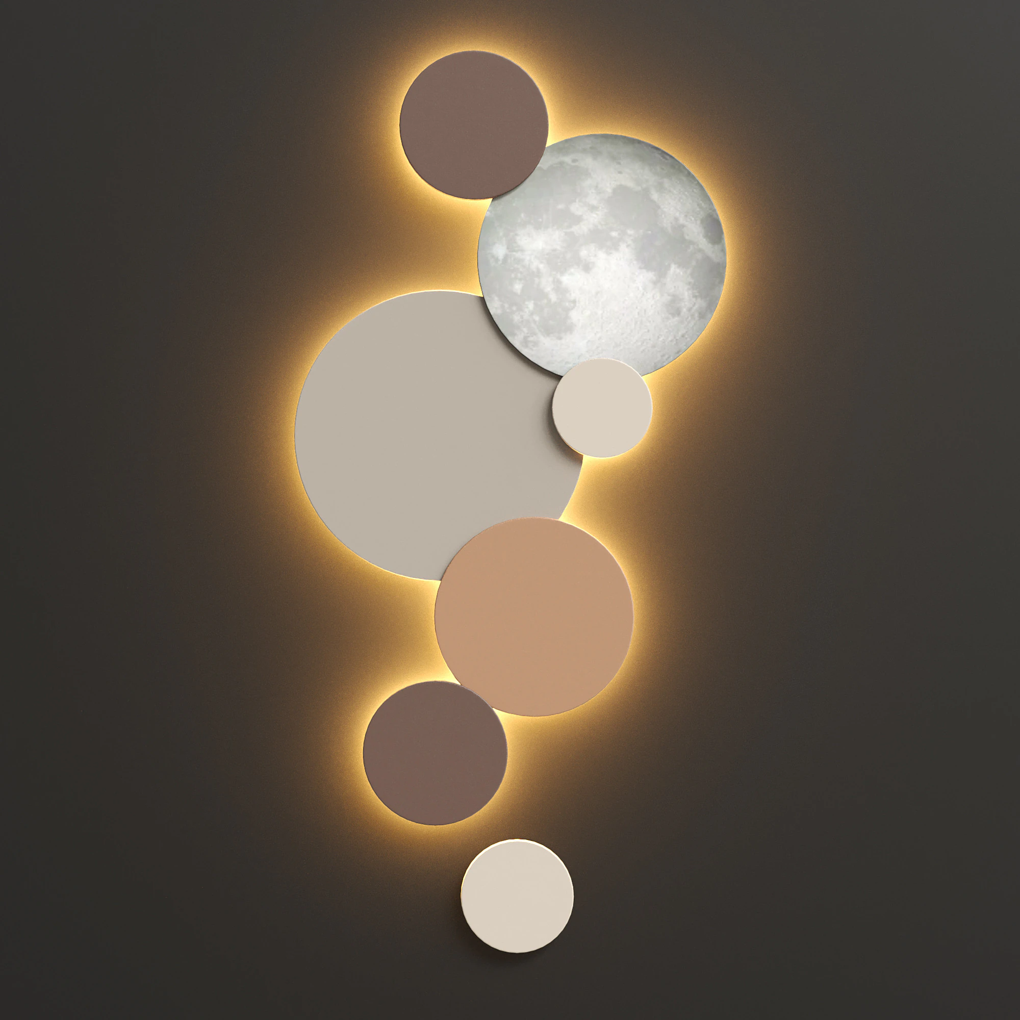 Wall Lamp Decor 3D Model .c4d .max .obj .3ds .fbx .stl .blend 