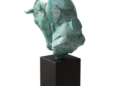 Abstract horse sculpture 3D Model