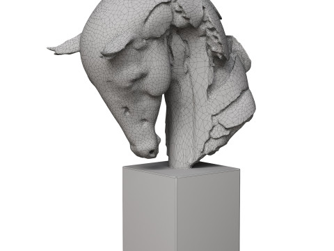 Abstract horse sculpture 3Dモデル