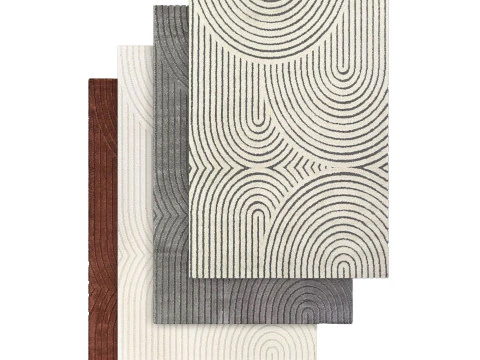 Ayjah Geometric Rug COLLECTION 3D Model