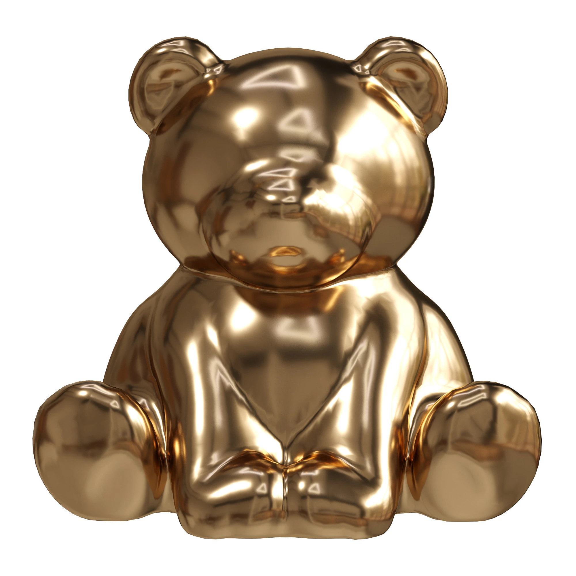 Teddy Bear Sculpture 3D Model .c4d .max .obj .3ds .fbx .stl .blend 