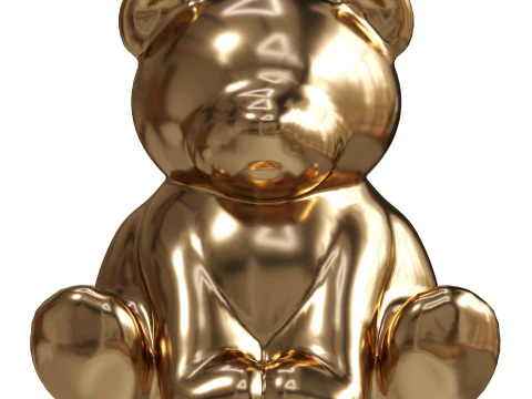 Escultura de ursinho de pel&uacute;cia Modelo 3D