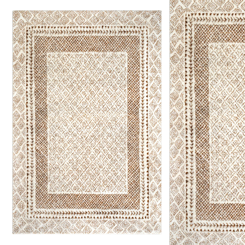 Calvo Machine Brown Area Rug Modèle 3D .c4d .max .obj .3ds .fbx .stl .blend