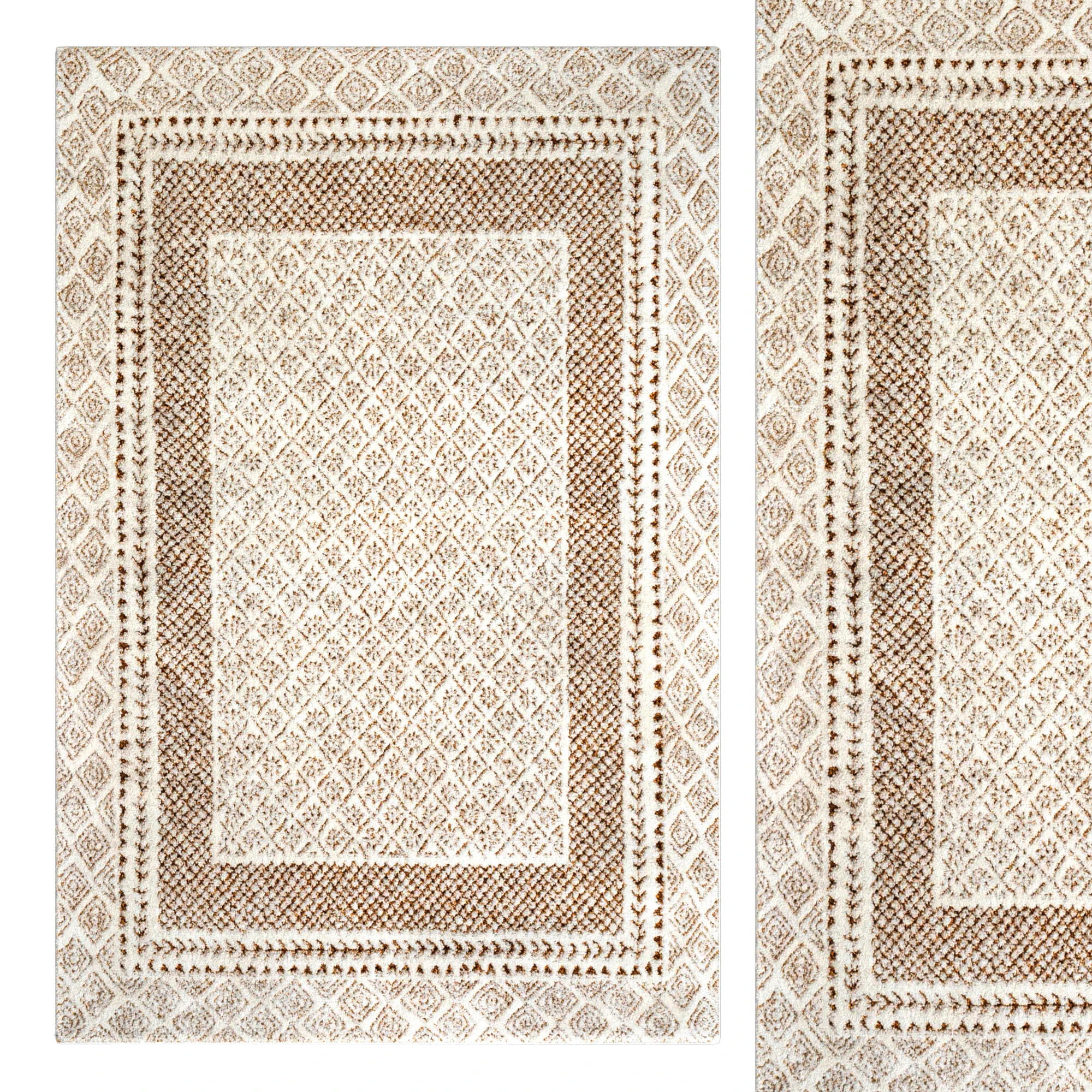 Calvo Machine Brown Area Rug 3D Model .c4d .max .obj .3ds .fbx .stl .blend 