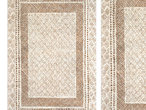 Calvo Machine Brown Area Rug 3D Model