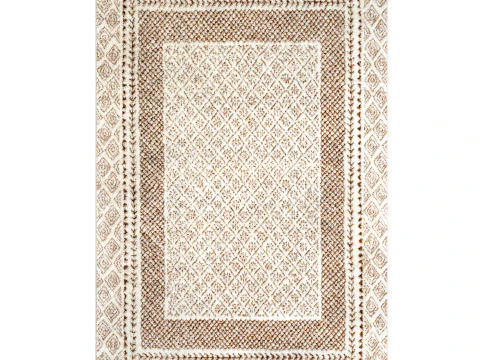 Calvo Machine Brown Area Rug 3D Model