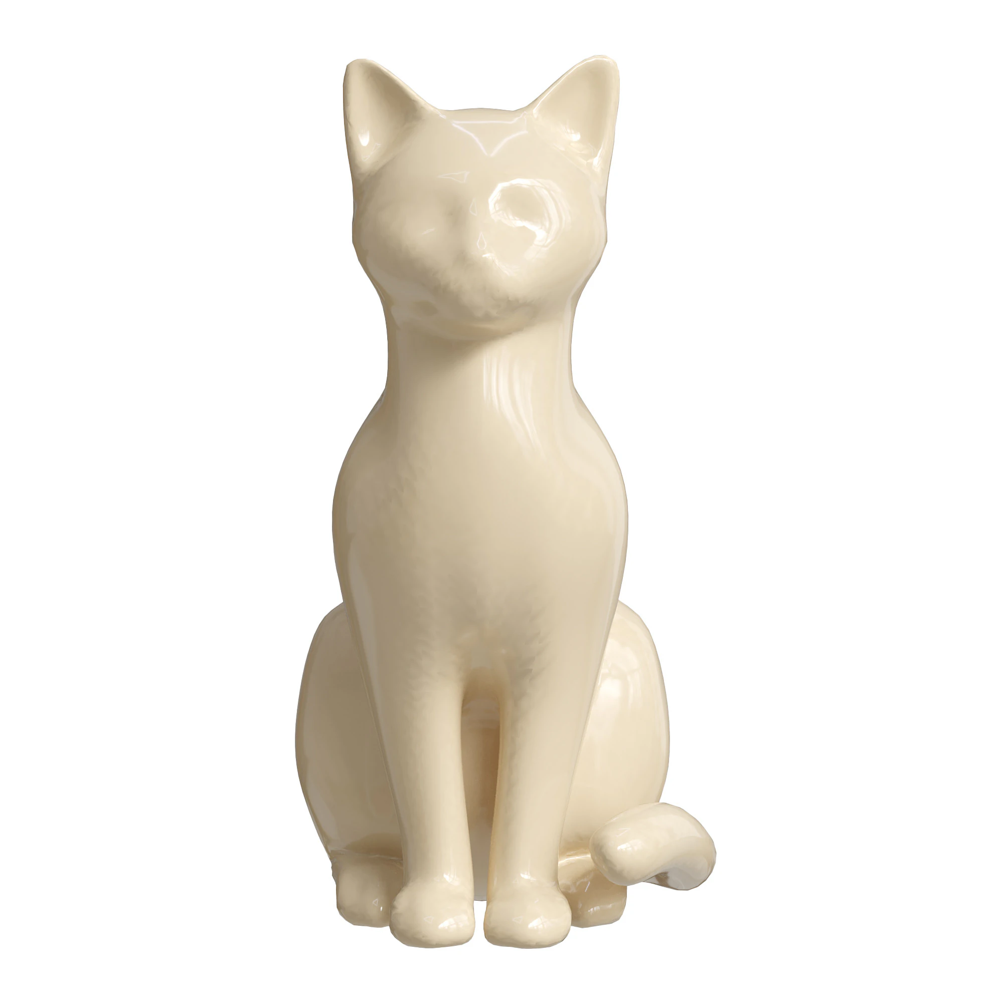 Cat Sculpture 01 3D Model .c4d .max .obj .3ds .fbx .stl .blend
