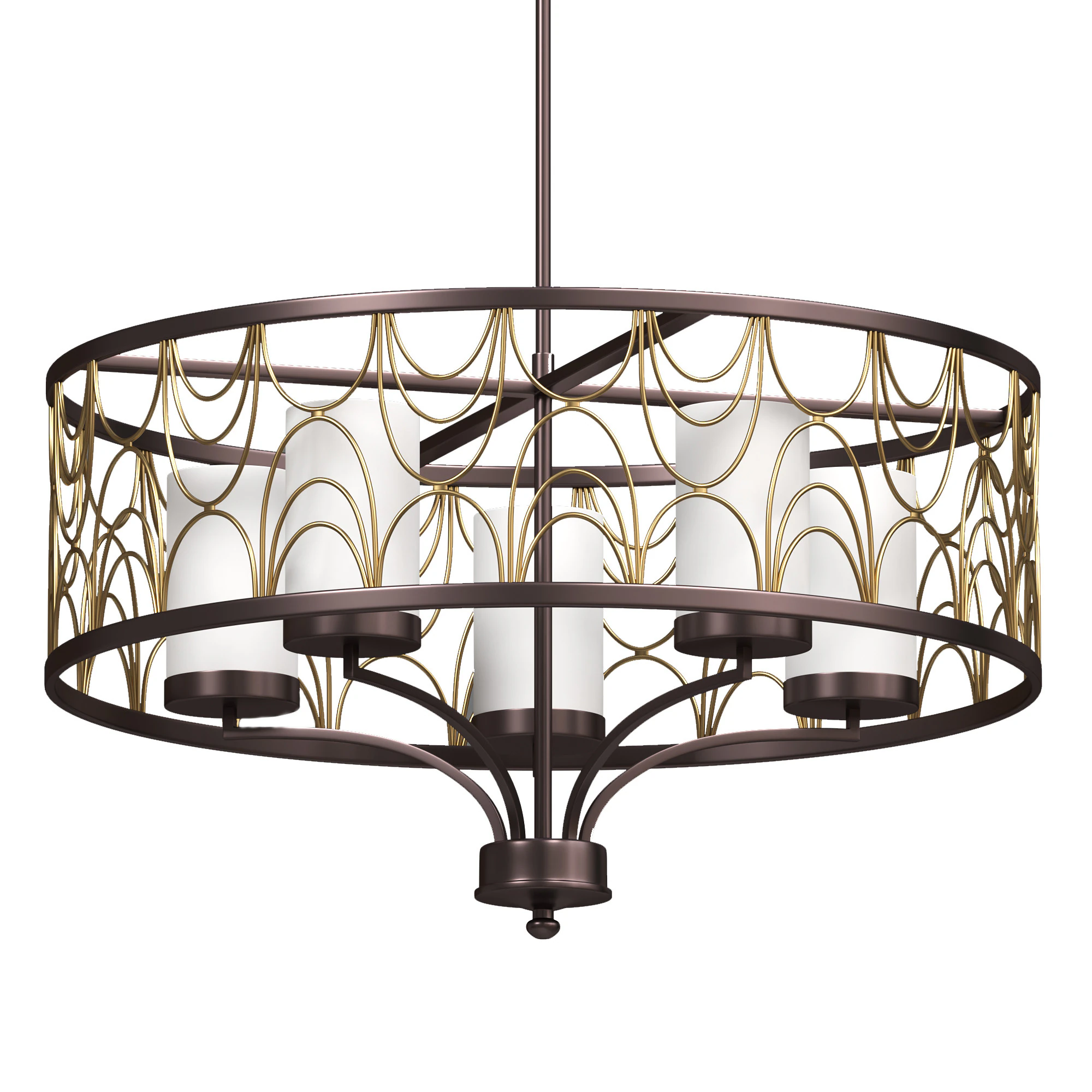 Cirrine Chandelier 3D Model .c4d .max .obj .3ds .fbx .stl .blend