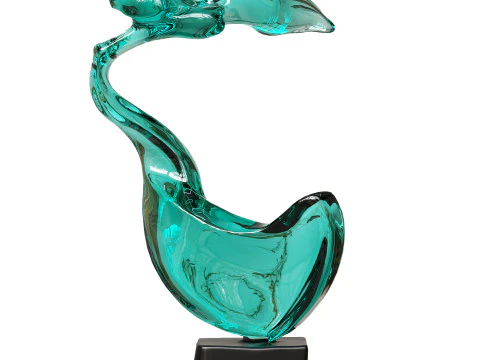 Kristallwellenskulptur 3D Modell