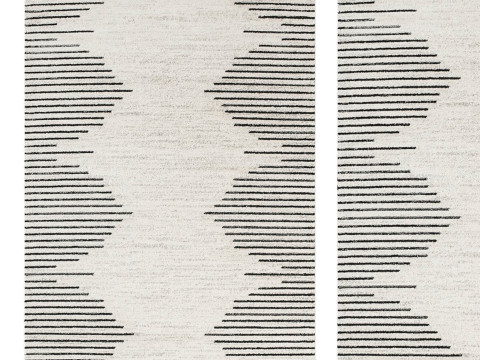 Damarcus Gray Area Rug Modelo 3D