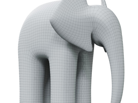 Elephant Sculpture 3D Модель