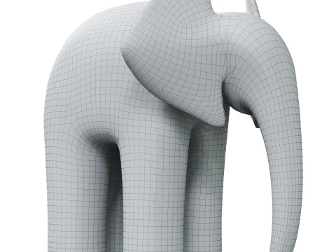 Elephant Sculpture 3D Model