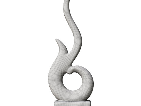 Ethereal Curve Sculpture Model 3D