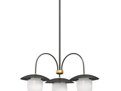 Fixture Curved Chandelier Modelo 3D