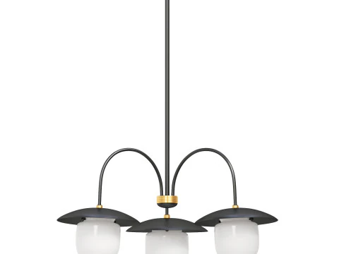 器具湾曲シャンデリア 3Dモデル