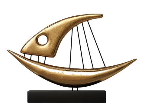 Vela Dourada Modelo 3D