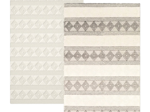 Latrissa Geometric Rug 3D Модель