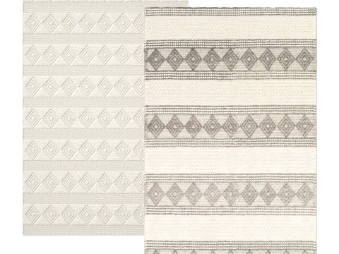 Geometrischer Latrissa-Teppich 3D Modell