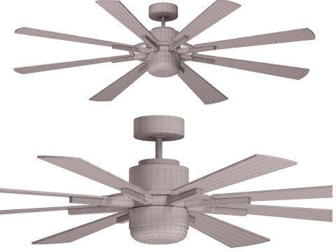 Lisa Ceiling Fan 3D Model