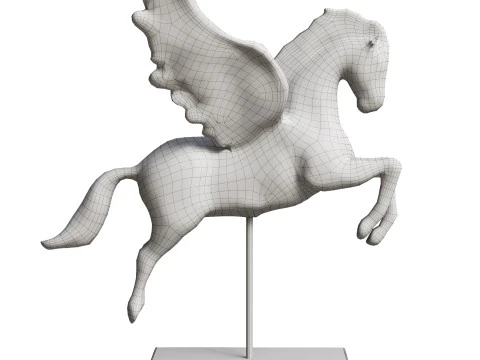 Pegasus in gold 3D Model