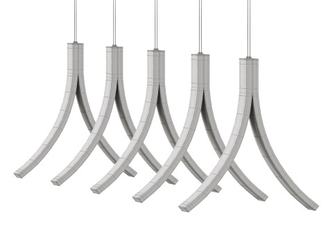 Pendant lamp Ilfari Stream H5 Black 3D Модель