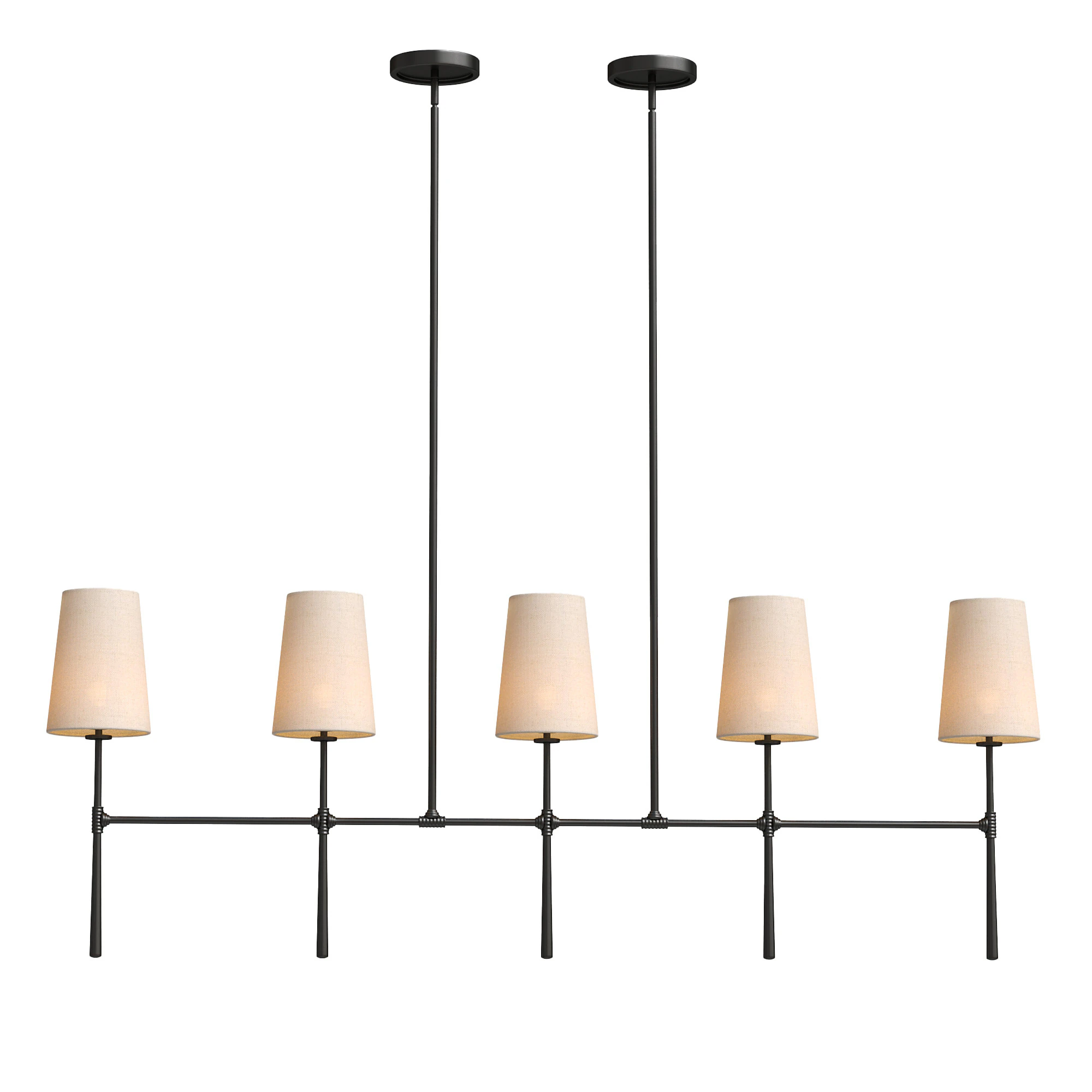 Rhodes Linear Chandelier 3D Model .c4d .max .obj .3ds .fbx .stl .blend 