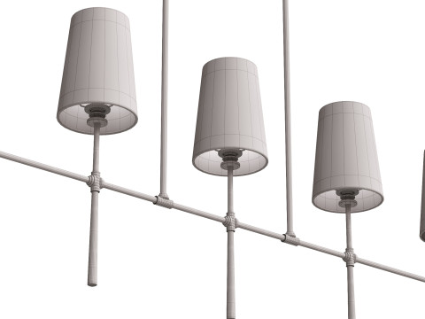 Rhodes Linear Chandelier 3D Model