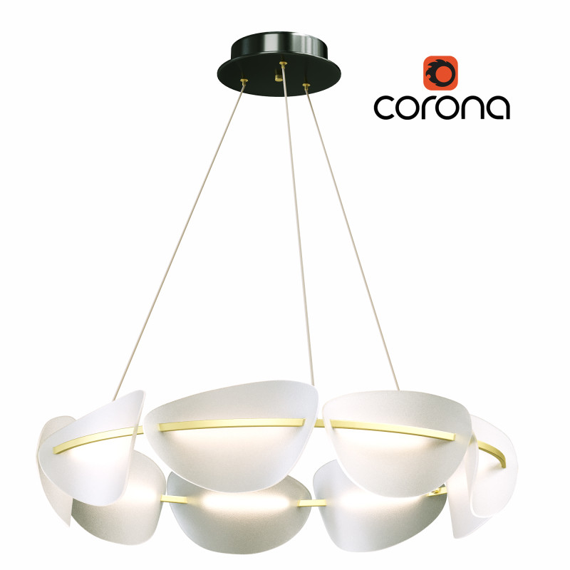 Ring LED chandelier Modelo 3D .c4d .max .obj .3ds .fbx .stl .blend
