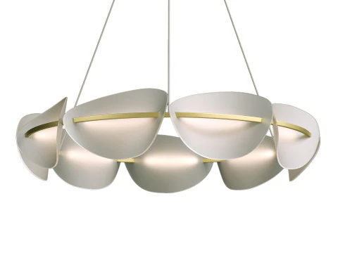 Ring LED chandelier 3D Model