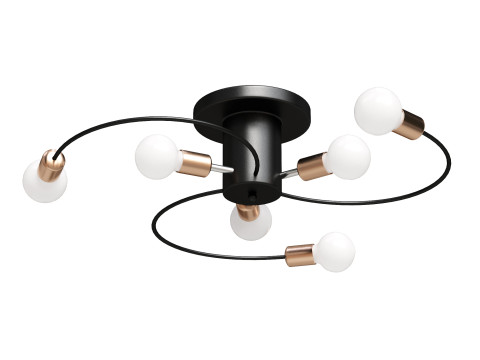 RUNNUP Contemporary Nordic Semi Flush 3D-Modell