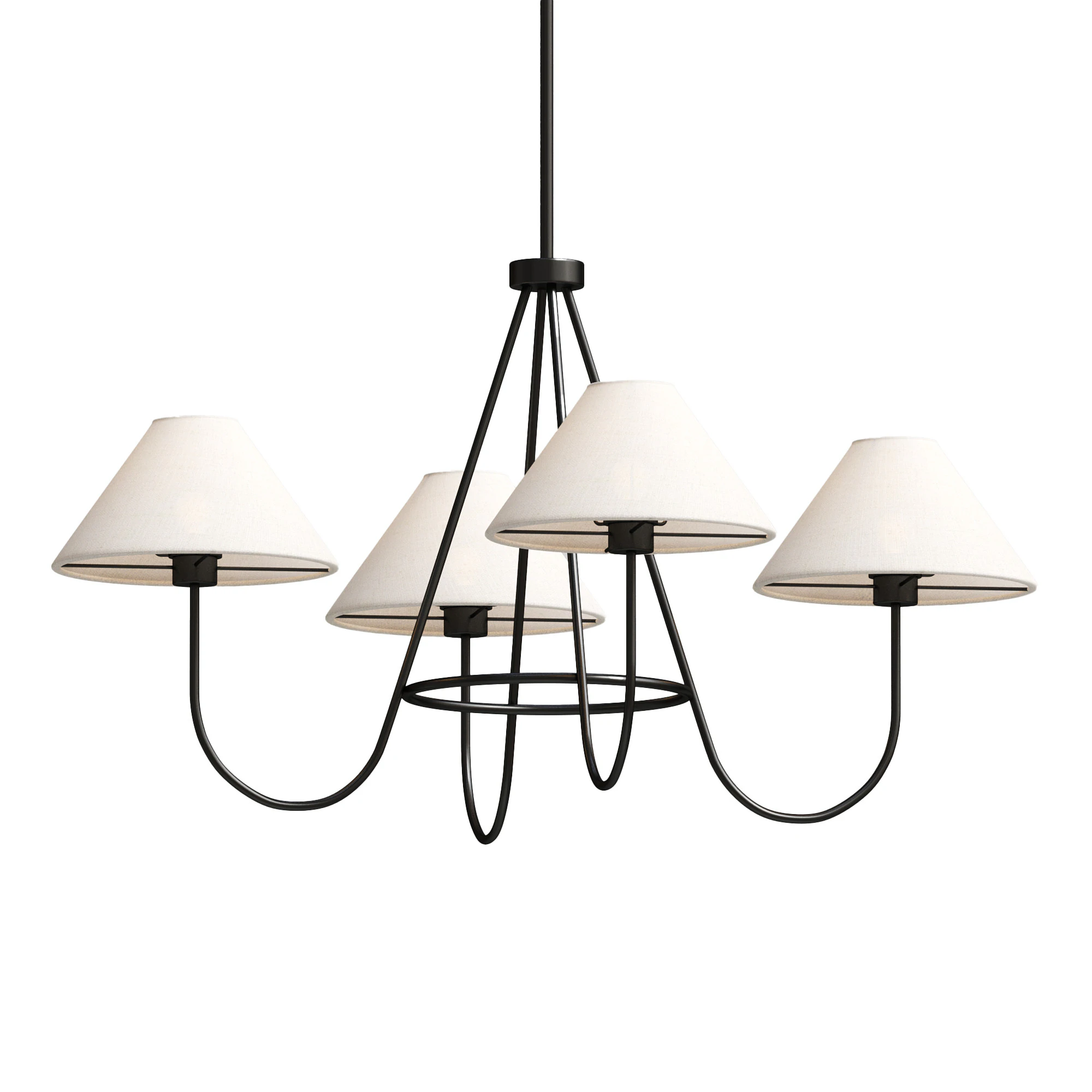 Люстра Wolcott 3D Модель .c4d .max .obj .3ds .fbx .stl .blend 