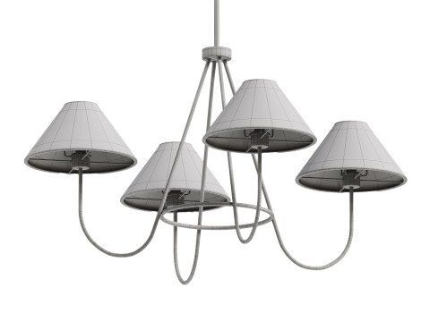 Wolcott Chandelier 3D Model