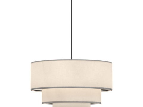 Bertan 4 Light Dimmable Chandelier 3D 模型