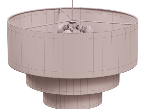Bertan 4 Light Dimmable Chandelier 3D 模型