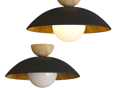 Briceson Glass Flush Mount Model 3D