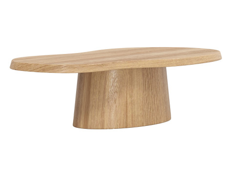 Elegant natural oak coffee table 3D Model