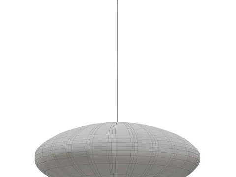 Handmade Apartment silk chandelier 3D Model