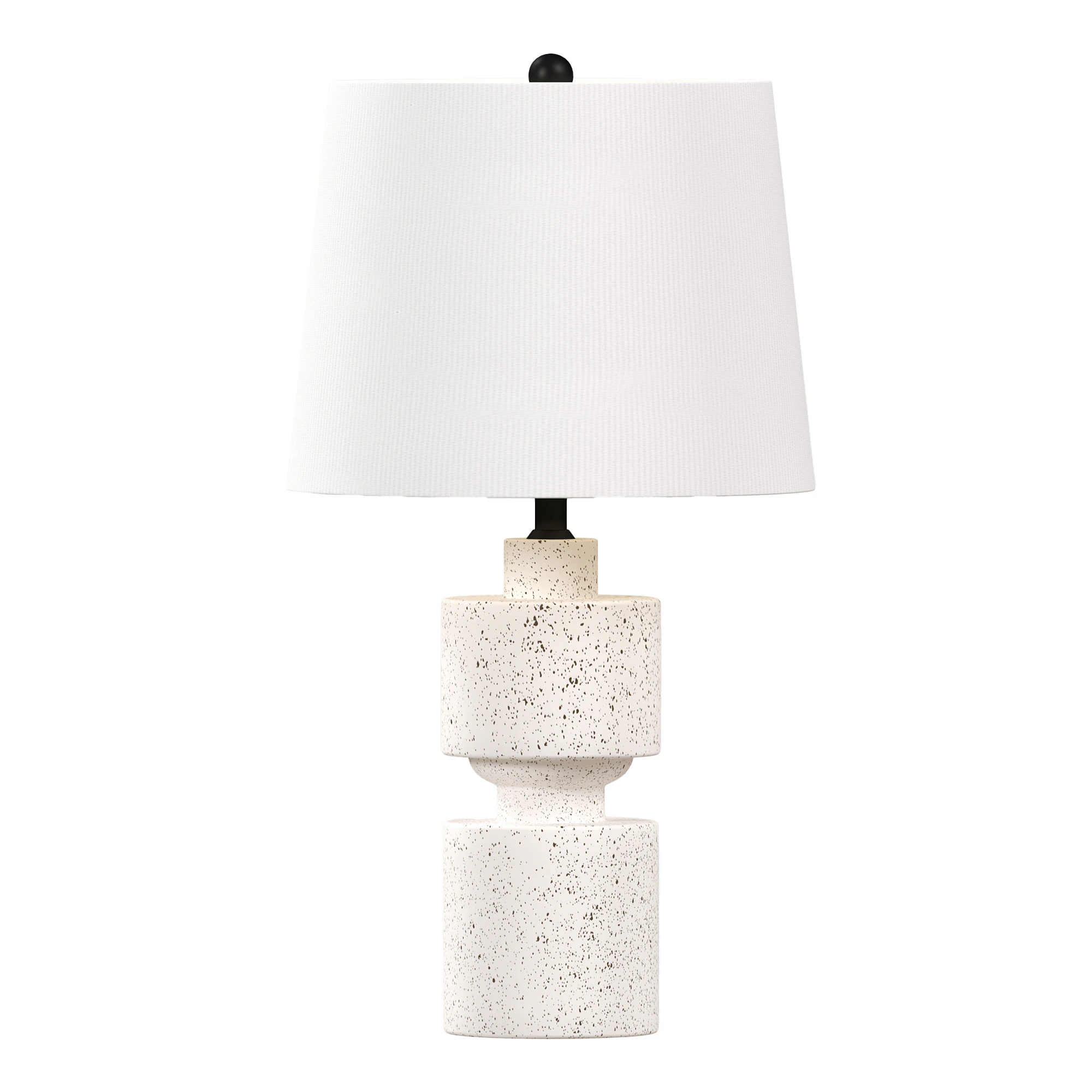Ivory Resin Table Lamp 3D Model .c4d .max .obj .3ds .fbx .stl .blend 