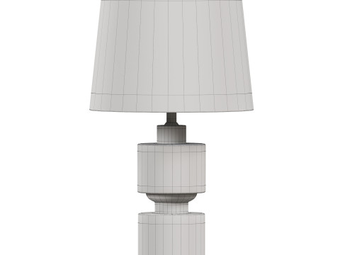 Ivory Resin Table Lamp Modèle 3D