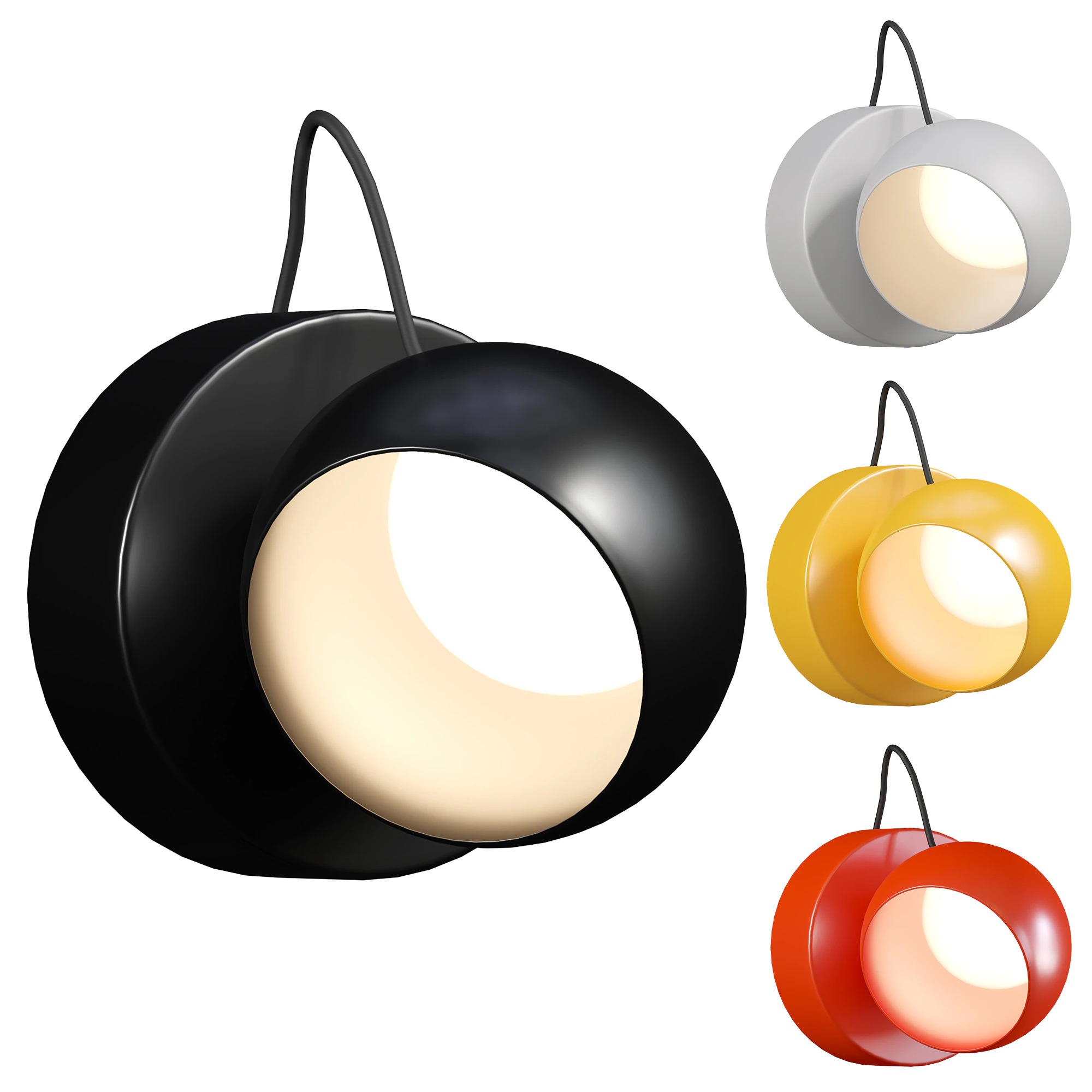 IXA SPOT Wall Lamp 3D Model .c4d .max .obj .3ds .fbx .stl .blend 