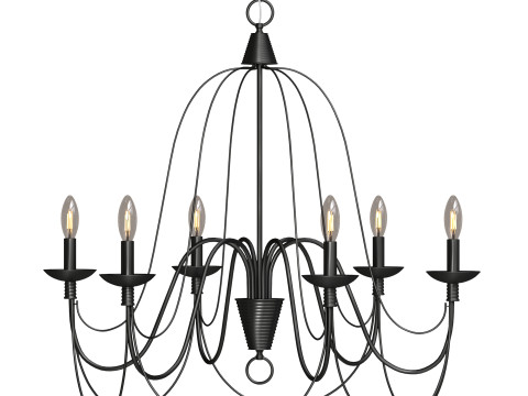 North Star Designs Myers 6 Light 3Dモデル
