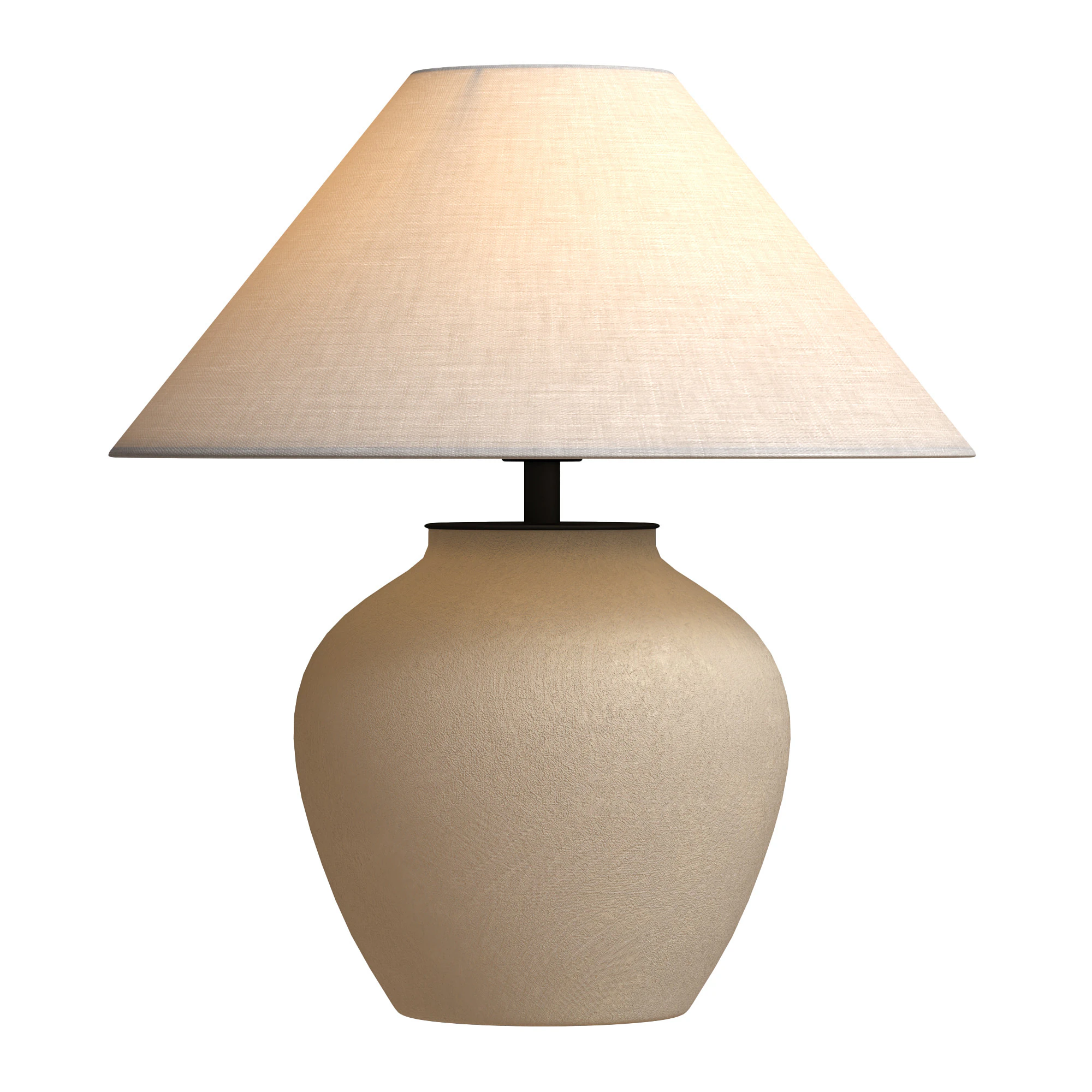 Retro Ceramic Jar Table Lamp 3D Model .c4d .max .obj .3ds .fbx .stl .blend