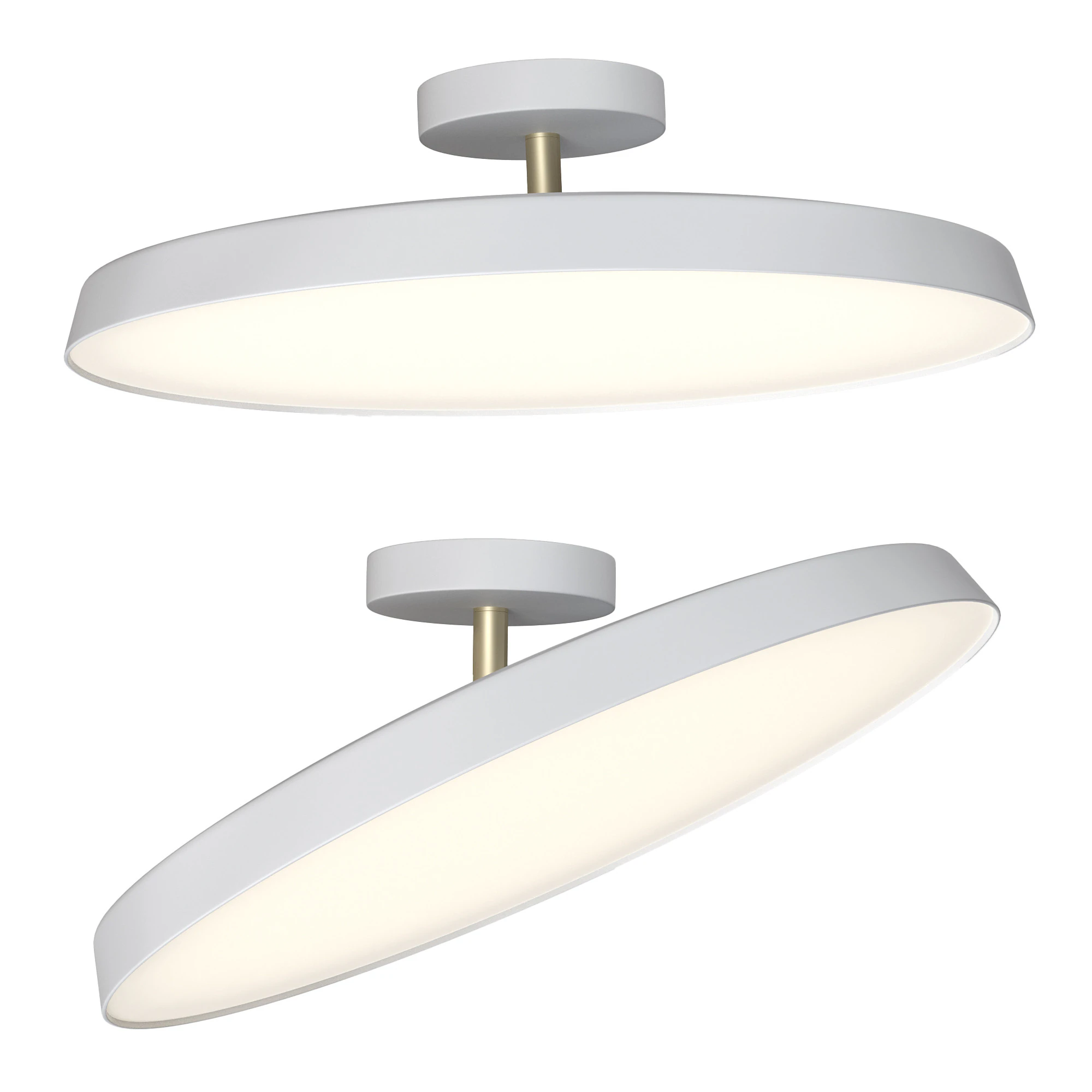 Alba Pro 40 Ceiling light White 3D Model .c4d .max .obj .3ds .fbx .stl .blend